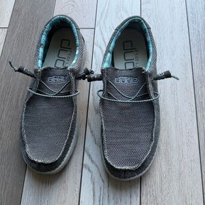 Hey Dude Men's Charcoal Slip-On Loafers